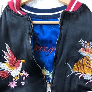 Topshop Reversible Bomber Jacket